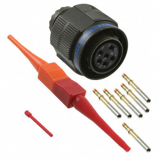 D38999/26WB98SN by Amphenol Aerospace Operations - CONNECTOR PLUG FMALE 6POS GOLD CRIMP