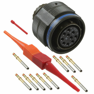 D38999/26WC98SN by Amphenol Aerospace Operations - CONNECTOR PLUG FMALE 10POS GOLD CRIMP