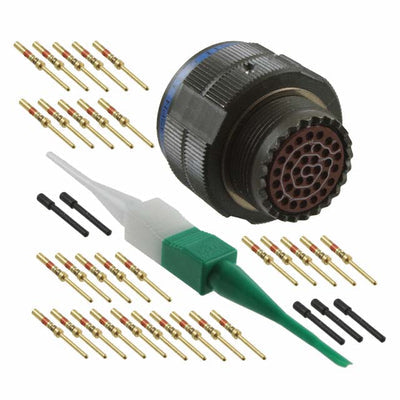 D38999/26WD35PN by Amphenol Aerospace Operations - CONNECTOR PLUG MALE 37POS GOLD CRIMP