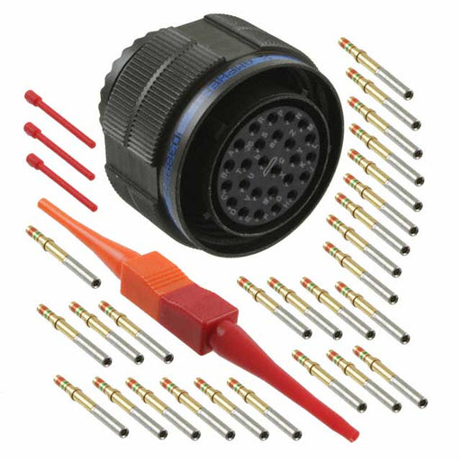 D38999/26WE26SN by Amphenol Aerospace Operations - CONNECTOR PLUG FMALE 26POS GOLD CRIMP