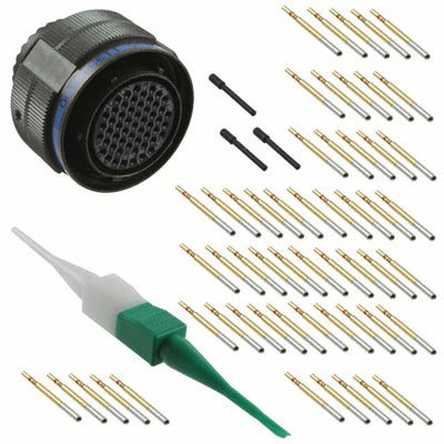 D38999/26WE35SN by Amphenol Aerospace Operations - CONNECTOR PLUG FMALE 55POS GOLD CRIMP