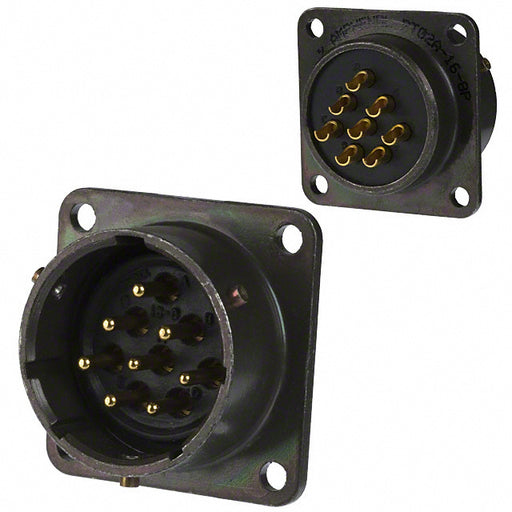 PT02A-16-8P by Amphenol Industrial Operations - CONNECTOR RECPT MALE 8P GOLD SLDR CUP