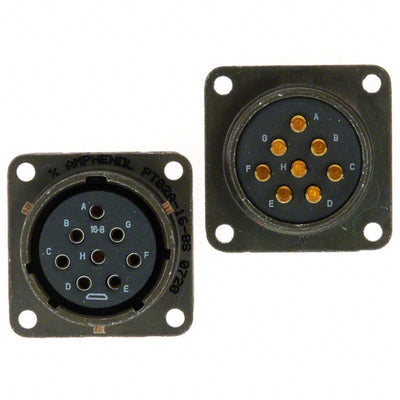 PT02A-16-8S by Amphenol Industrial Operations - CONNECTOR RECPT FMALE 8P GOLD SLDR CUP