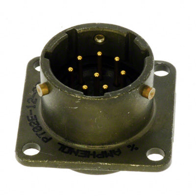 PT02E-12-8P by Amphenol Industrial Operations - CONNECTOR RECPT MALE 8P GOLD SLDR CUP