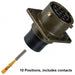 PT02SE-12-10S by Amphenol Industrial Operations - CONNECTOR RECPT FMALE 10POS GOLD CRIMP