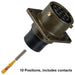PT02SE-12-10S(025) by Amphenol Industrial Operations - CONNECTOR RECPT FMALE 10POS GOLD CRIMP