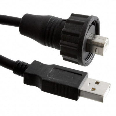USBBF6200 by Amphenol Socapex - CABLE USB2.0 A PLUG TO B PLG 6.56