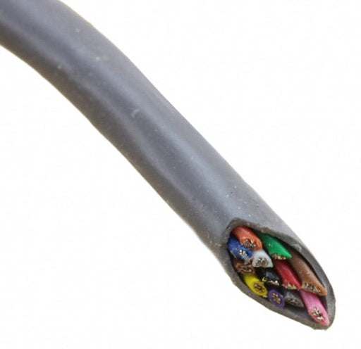 1181C SL005 by Alpha Wire - CABLE 12COND 22AWG SLATE 100