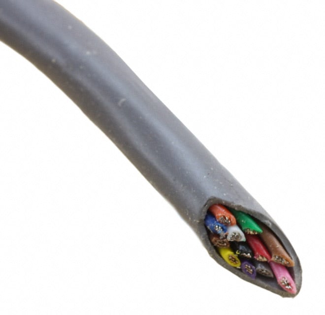 1181C SL005 by Alpha Wire - CABLE 12COND 22AWG SLATE 100