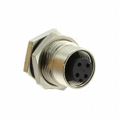 M12A-04PFFS-SF8001 by Amphenol LTW - CONNECTOR RECPT FMALE 4P GOLD SLDR CUP