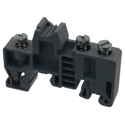 1201442 by Phoenix Contact - CONNECTOR TERM BLK END BRCKT RAIL GRY