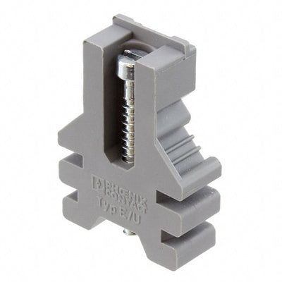 1201455 by Phoenix Contact - CONNECTOR TERM BLK END BRCKT RAIL GRY