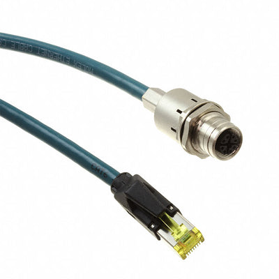 1203410750 by Molex - REC M12 CAT6A RJ45 8P FE STR PUR