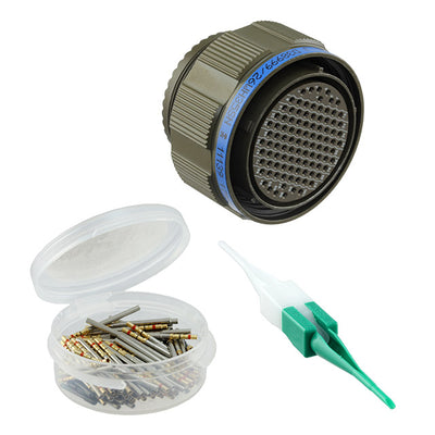 D38999/26WH35SN by TE Connectivity Deutsch Connectors - CONNECTOR PLUG FMALE 100P GOLD CRIMP