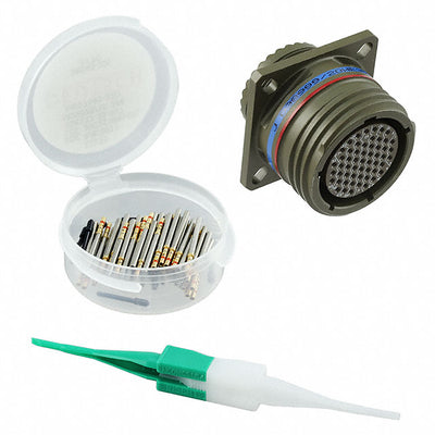 D38999/20WE35SN by TE Connectivity Deutsch Connectors - CONNECTOR RECPT FMALE 55POS GOLD CRIMP