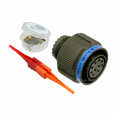 D38999/26WC98SN by TE Connectivity Deutsch Connectors - CONNECTOR PLUG FMALE 10POS GOLD CRIMP