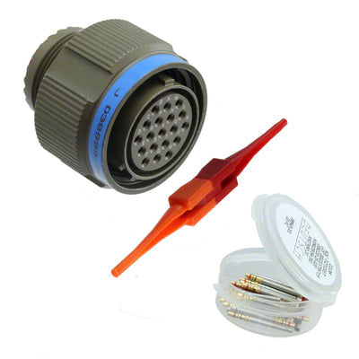 D38999/26WD19SN by TE Connectivity Deutsch Connectors - CONNECTOR PLUG FMALE 19POS GOLD CRIMP