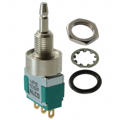 MPE106F by TE Connectivity ALCOSWITCH Switches - PUSH SWITCH BUTTON SPDT 6A 125V