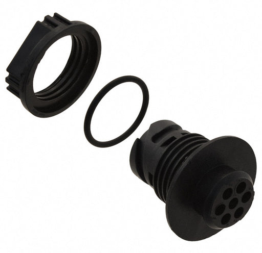 APD-1CP7EP by ITT Cannon, LLC - CONNECTOR RECPT HSNG MALE 7POS PNL MNT