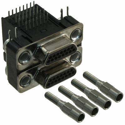 MDSM-30PE-Z10-VR22 by ITT Cannon, LLC - CONNECTOR MICRO-D PLUG 15POS R/A SLDR