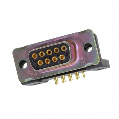1218434-1 by TE Connectivity Aerospace, Defense and Marine - CONNECTOR D-SUB RCPT 9POS R/A SLDR
