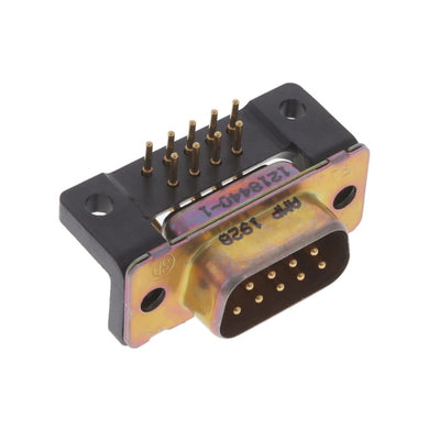 1218440-1 by TE Connectivity Aerospace, Defense and Marine - CONNECTOR D-SUB PLUG 9POS R/A SLDR