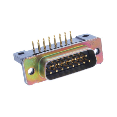 1218440-2 by TE Connectivity Aerospace, Defense and Marine - CONNECTOR D-SUB PLUG 15POS R/A SLDR