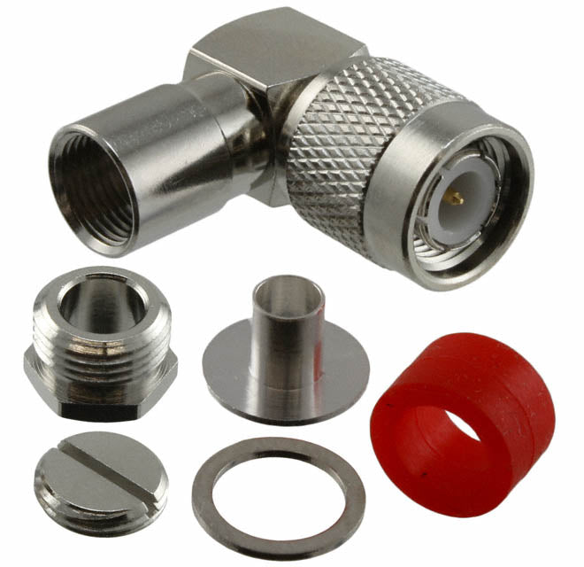 122286 by Amphenol RF - CONNECTOR TNC PLUG R/A 50 OHM SOLDER