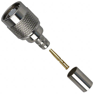 122408RP by Amphenol RF - CONNECTOR RP-TNC PLUG STR 50OHM CRIMP