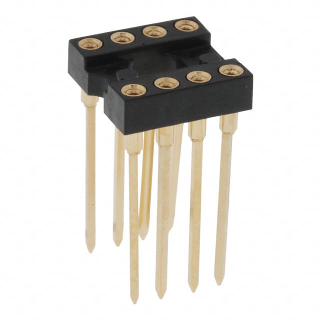123-13-308-41-001000 by Mill-Max Manufacturing Corp. - CONNECTOR IC DIP SOCKET 8POS GOLD
