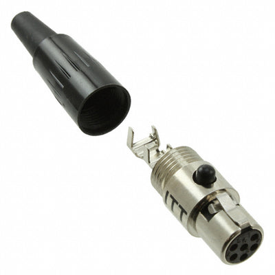 M-XL-6-11S by ITT Cannon, LLC - CONNECTOR PLUG FMALE MINI XLR 6P SLDR