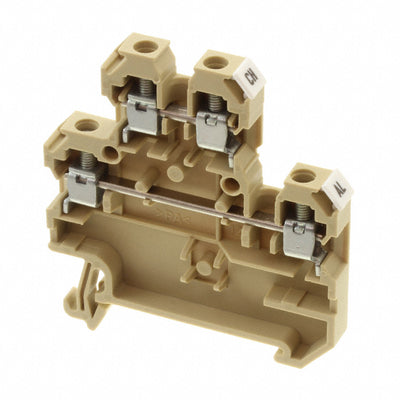 1284160000 by Weidmuller - CONNECTOR TERM BLK FEED THROUGH BEIGE