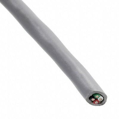 6300/4 SL005 by Alpha Wire - CABLE 4CON 24AWG SLATE SHLD 100