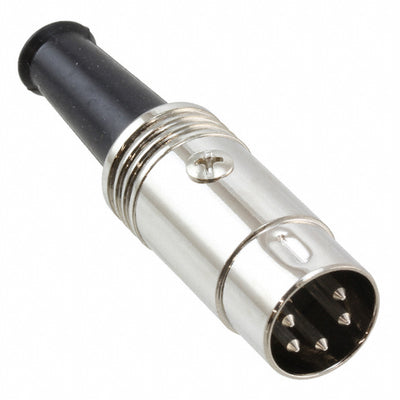 12BL5MX by Switchcraft Inc. - CONNECTOR PLUG MALE DIN 5POS SOLDER