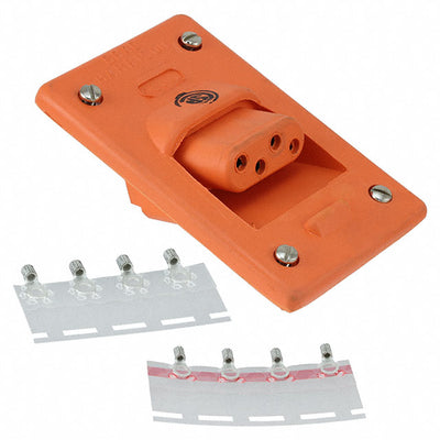 1300190018 by Molex - DB 4P ANGLE RECEPTACLE ORANGE