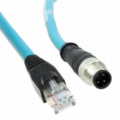 1300480227 by Molex - M12 TO RJ45 ENET 6M CORDSET CAT5