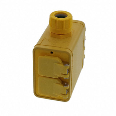 1301370192 by Molex - OUTLET BOX 5-20 W/FLIP LID 2DUPL