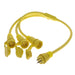 1301540046 by Molex - CORD NEMA 5-15P TO 5-15R 3' YLW