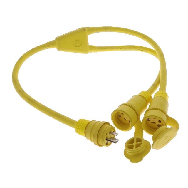 1301540048 by Molex - CORD NEMA 5-15P TO 5-15R 3' YLW