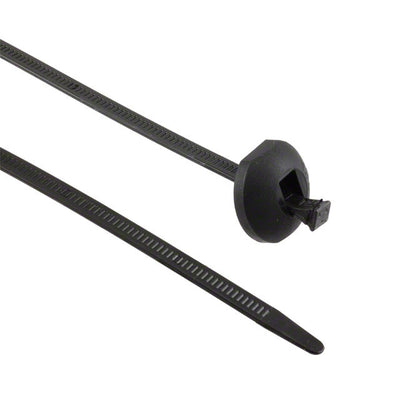 132-00011 by HellermannTyton - BUTTON HEAD TIE BLK 105LB 1.252