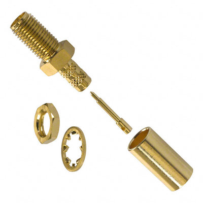 132118RP by Amphenol RF - CONNECTOR RPSMA JACK STR 50OHM SOLDER
