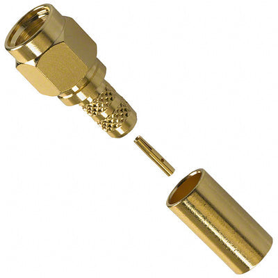132195RP by Amphenol RF - CONNECTOR RPSMA PLUG STR 50OHM SOLDER