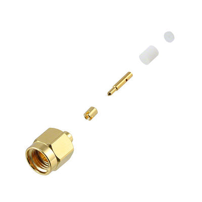 132249 by Amphenol RF - CONNECTOR SMA PLUG STR 50 OHM SOLDER