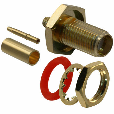 132284 by Amphenol RF - CONNECTOR SMA JACK STR 50 OHM SOLDER