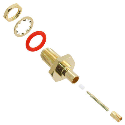 132286RP by Amphenol RF - CONNECTOR RPSMA JACK STR 50OHM SOLDER