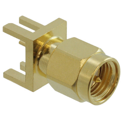 132366-10 by Amphenol RF - CONNECTOR SMA PLUG STR 50OHM EDGE MNT
