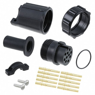 13380-10SG-331 by Conxall/Switchcraft - CONNECTOR PLUG FMALE 10POS GOLD CRIMP