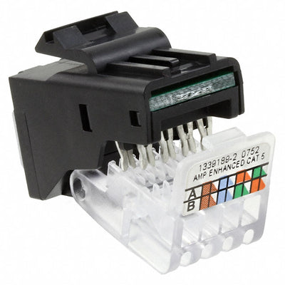 1339189-2 by TE Connectivity AMP Connectors - INSERT RJ45 JACK TO IDC CONN