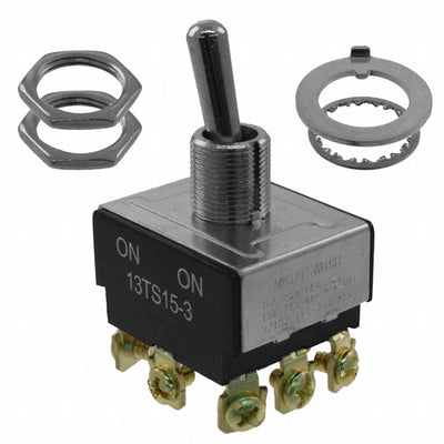 13TS15-3 by Honeywell Sensing and Productivity Solutions - SWITCH TOGGLE 3PDT 18A 125V