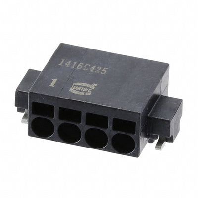 14010413102000 by HARTING - TERM BLK 4P SIDE ENT 2.54MM SMD